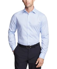 Tommy Hilfiger Mens Th Flex Essentials Wrinkle Free Stretch Dress Shirt Regular Slim Fit