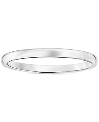Polished Comfort Fit Wedding Band in Platinum