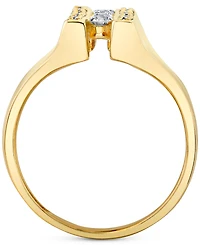 Diamond Three Row Asymmetric Statement Ring (1 ct. t.w.) in 14k Gold