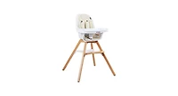 3-in-1 Convertible Wooden Baby High Chair