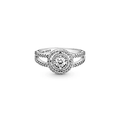 Pandora Cubic Zirconia Timeless Sparkling Double Halo Ring