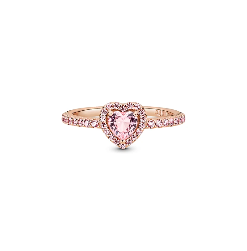 Pandora Cubic Zirconia Timeless Sparkling Elevated Heart Ring
