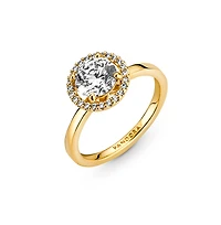 Pandora Cubic Zirconia Timeless Sparkling Round Halo Ring