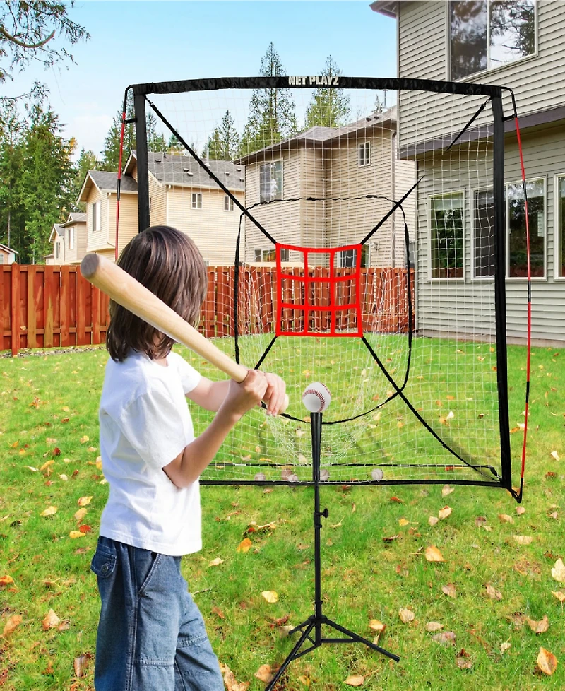Net Playz Baseball Net, Baseball Hitting Pitching Practice Net, 7'