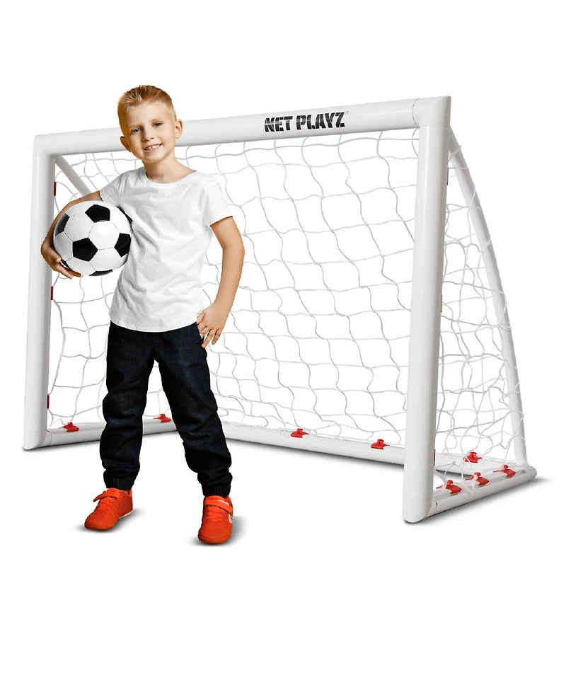Net Playz Backyard Soccer Goal, Soccer Net, High-Strength, Fast Set-Up Weather-Resistant, 4' x 3'