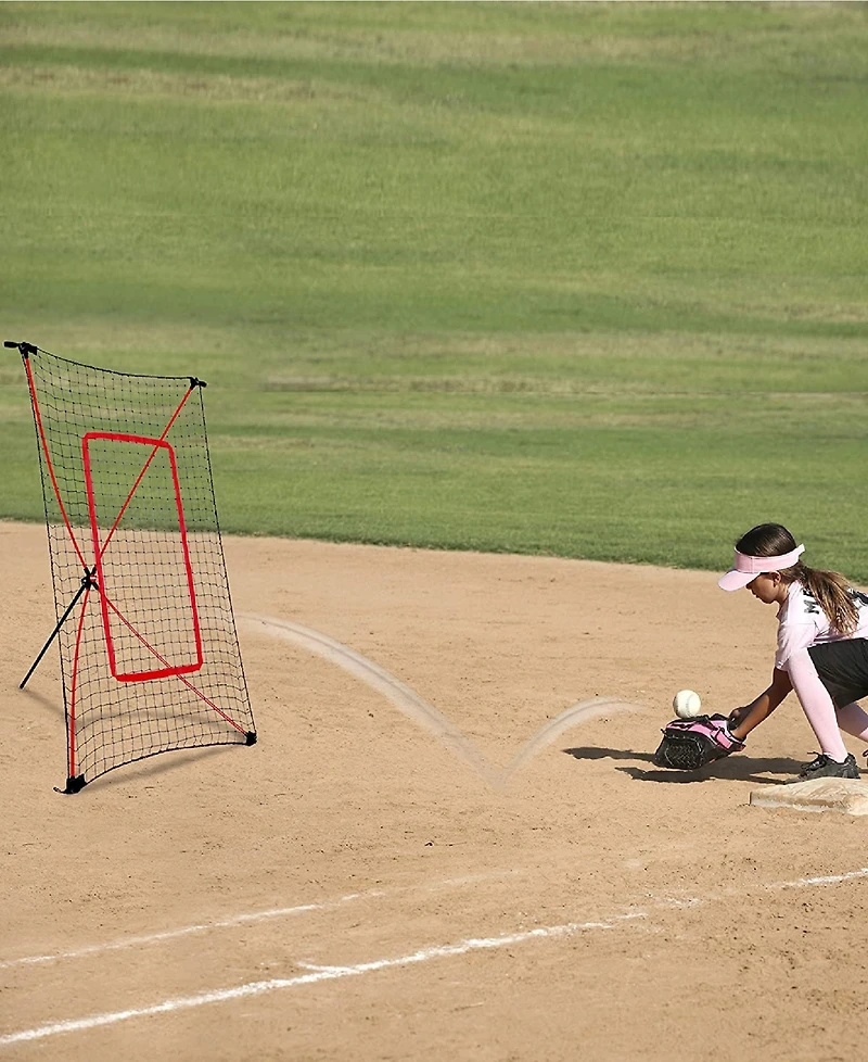 Net Playz Baseball Net, Kids Training Net, Pitch Back, Fielding Practice, Rebound, Throwing Return Exercise, Youth Sport Gifts, Softball Equipment Gea
