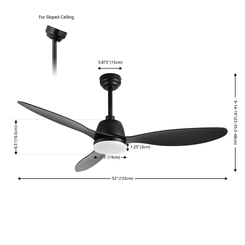 Jonathan Y Audie Classic Industrial Iron/Plastic Integrated Led Ceiling Fan