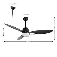 Jonathan Y Audie Classic Industrial Iron/Plastic Integrated Led Ceiling Fan