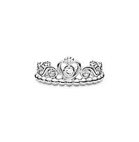 Pandora Cubic Zirconia Moments Princess Tiara Crown Ring