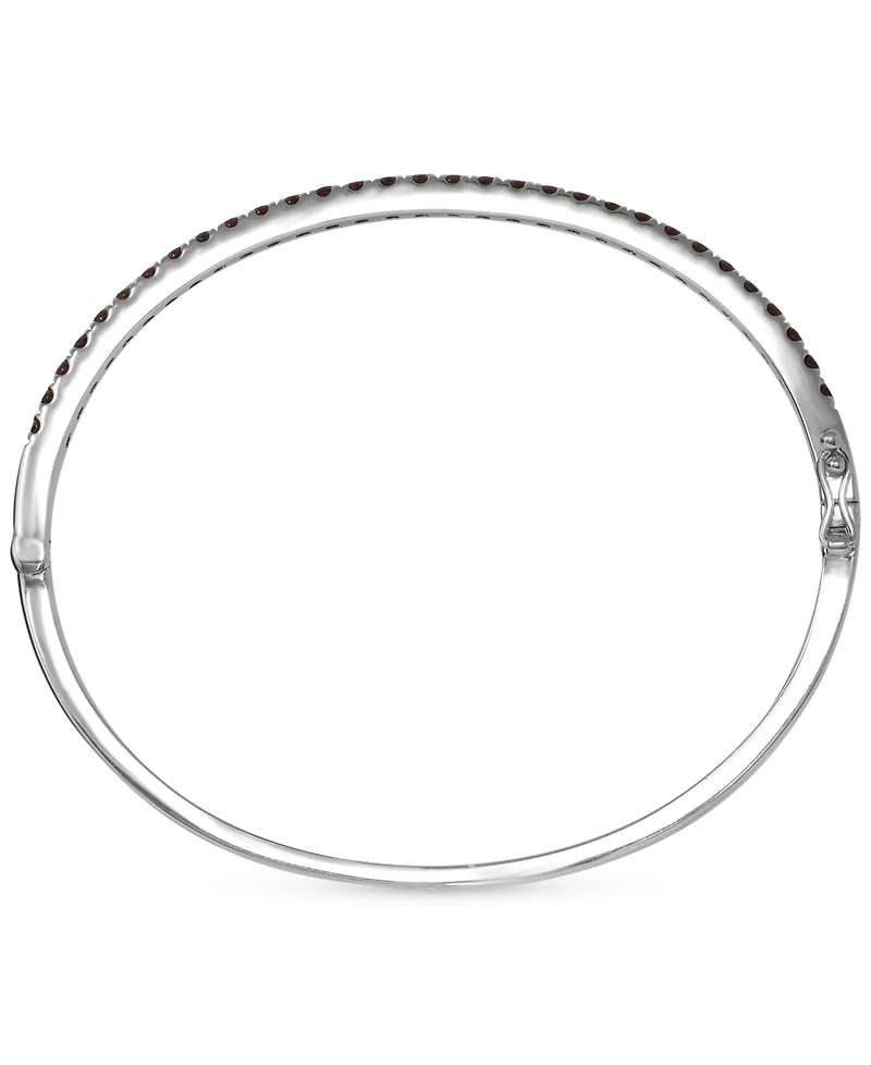 Garnet Bangle Bracelet (2-1/2 ct. t.w.) in Sterling Silver