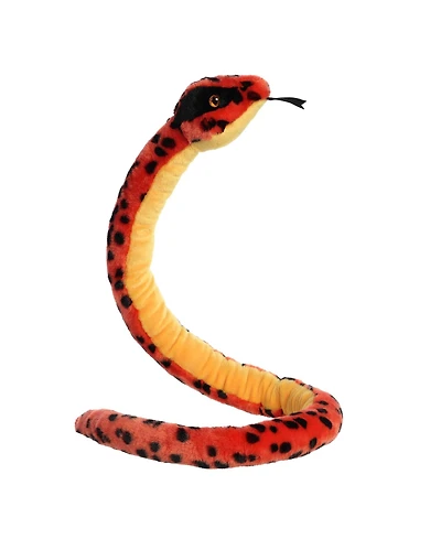 Aurora X-Large Red Viper Snake Playful Plush Toy 50"