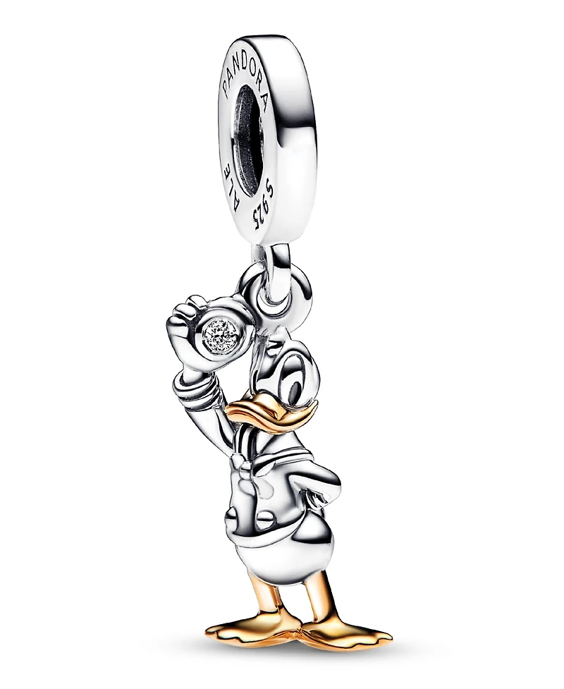 Pandora Lab-Grown Diamond Disney 100th Anniversary Donald Duck Dangle Charm