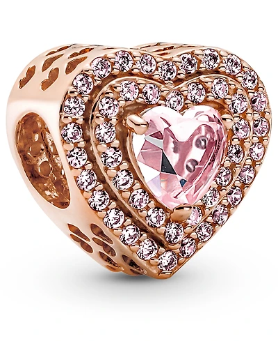 Pandora Mixed Stone Sparkling Levelled Heart Charm