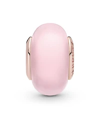 Pandora Pink Charm Matte Pink Murano Glass Charm