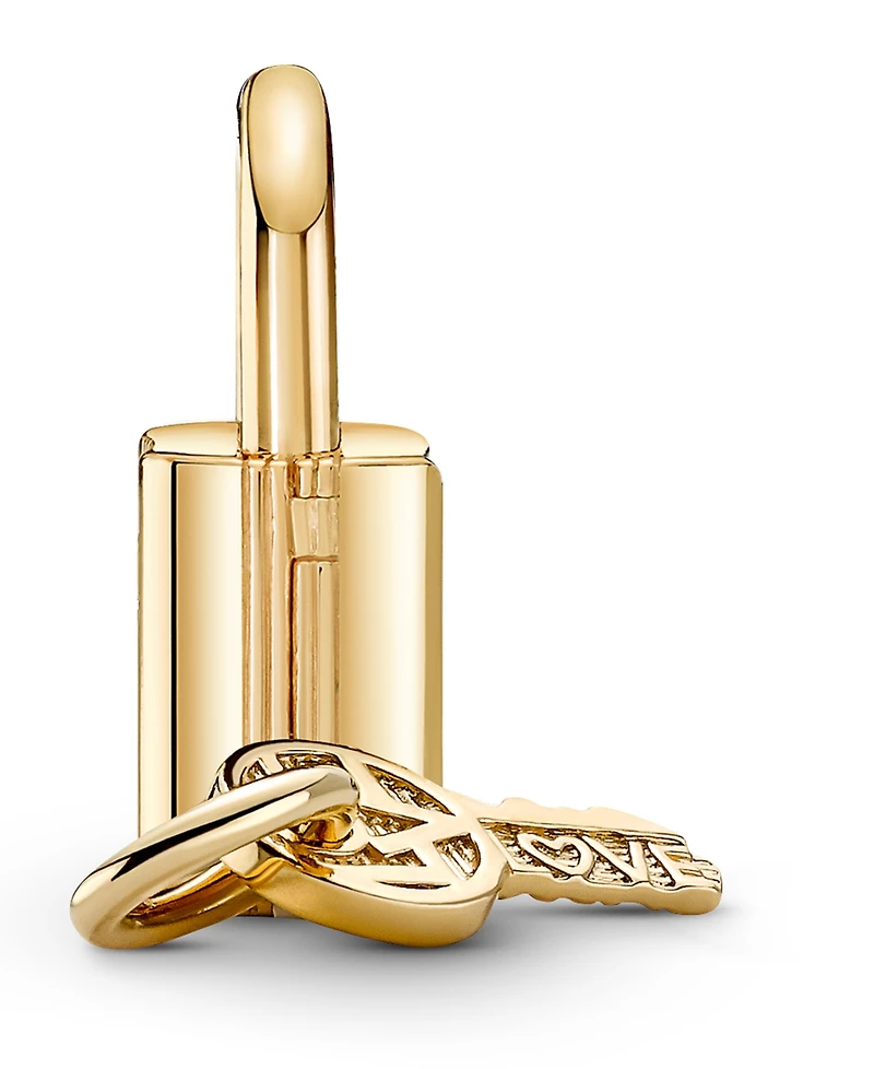 Pandora Cubic Zirconia Padlock Key Dangle Charm