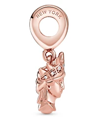 Pandora Cubic Zirconia New York Statue of Liberty Dangle Charm