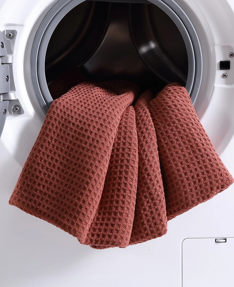 Eddie Bauer Solid Waffle Cotton Reversible Blanket