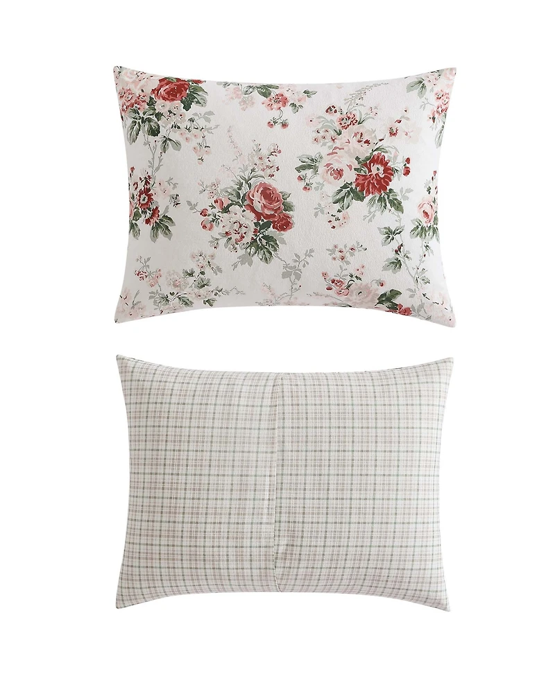 Laura Ashley Ashfield Flannel -Piece Comforter Set