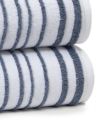Cassadecor Urbane Stripe Cotton Wash Towel, 13" x
