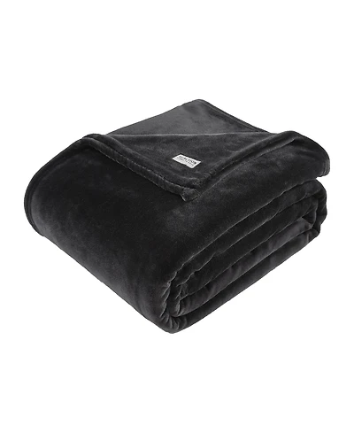 Kenneth Cole Reaction Solid Ultra Soft Plush Fleece Blanket, Twin