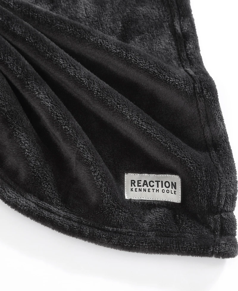 Kenneth Cole Reaction Solid Ultra Soft Plush Fleece Blanket