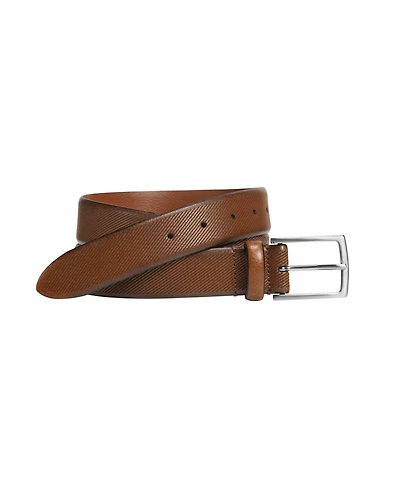 Johnston & Murphy Men's Diagonal Embossed Belt