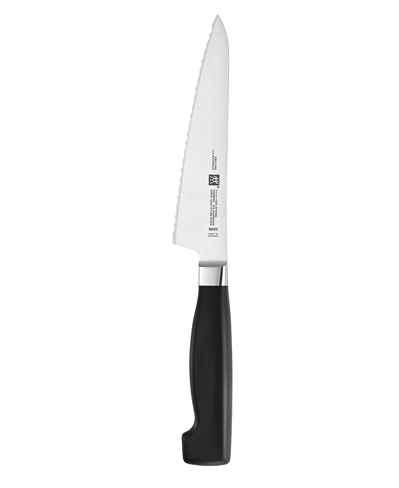 Zwilling Four Star 5.5" Serrated Prep Knife