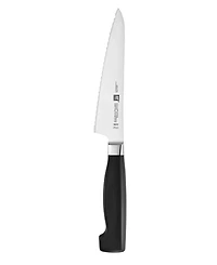 Zwilling Four Star 5.5" Serrated Prep Knife