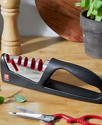 Zwilling 4-Stage Pull Through Knife Sharpener with Shear Sharpener