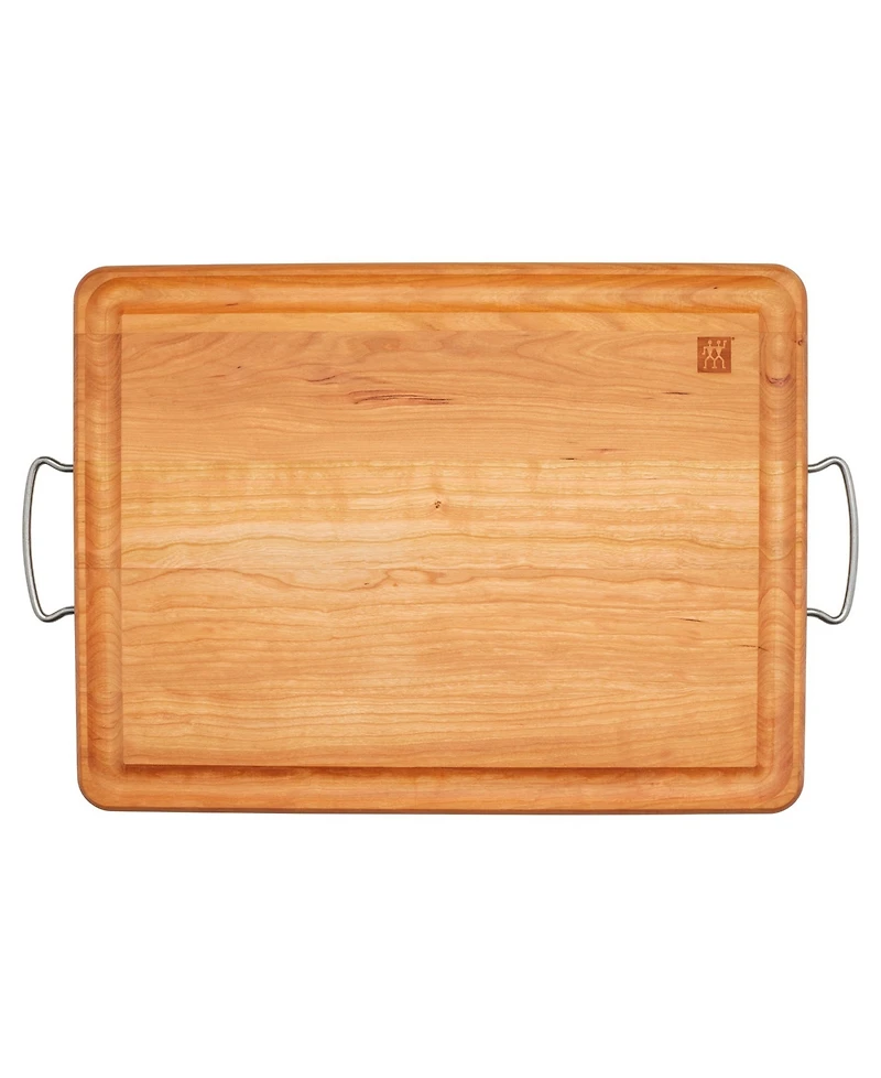 Zwilling Cherry Wood Carving Board with Handles