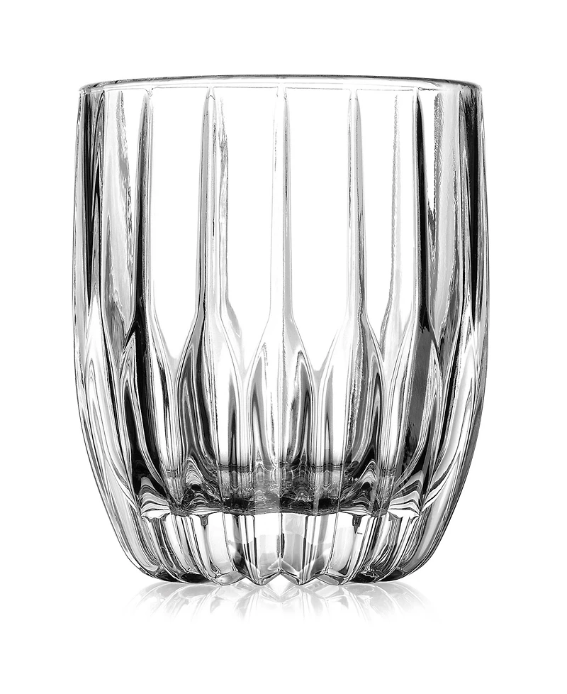 Godinger Pleat Double Old-Fashioned Glasses, Set of 4