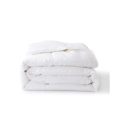 Viscose From Bamboo Filled Blanket 300 Thread Count 100% Cotton Sateen White Shell, Twin/Twin Xl