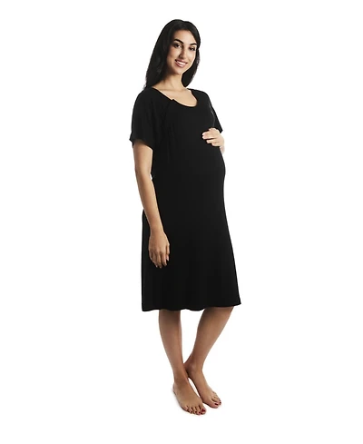 Everly Grey Maternity Rosa Maternity/Nursing Hospital Gown