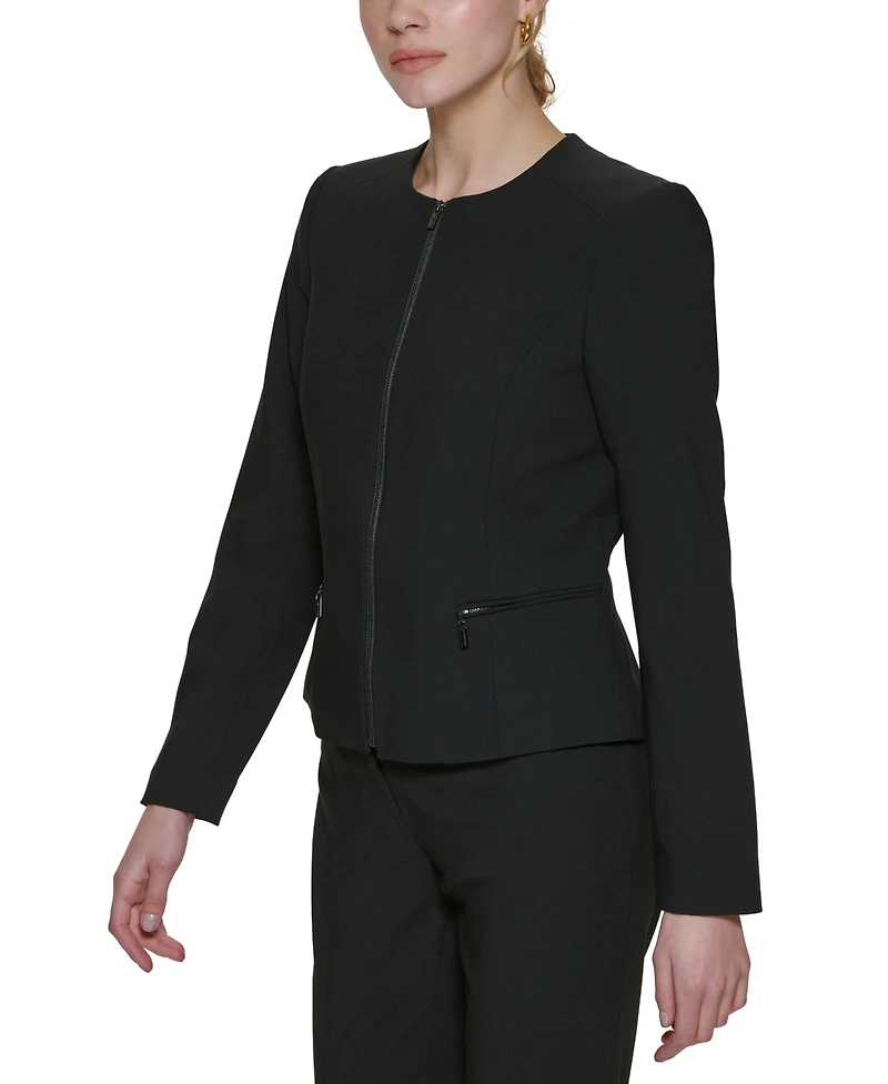 Calvin Klein Collarless Blazer