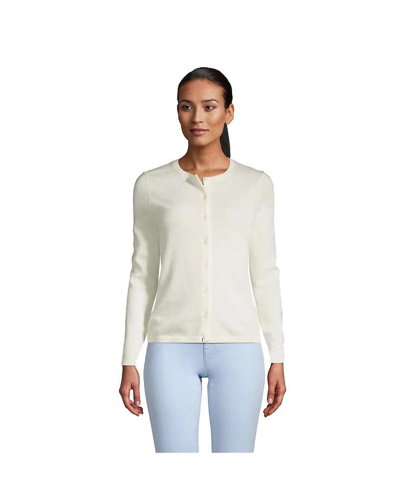 Lands' End Women's Petite Cashmere Cardigan Sweater