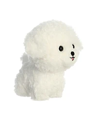 Aurora Small Bichon Frise Teddy Pets Playful Plush Toy White 7"