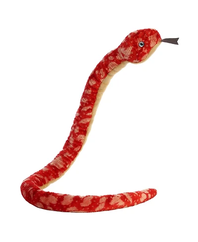Aurora X-Large Red Corn Snake Playful Plush Toy Red 50"