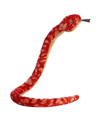 Aurora X-Large Red Corn Snake Playful Plush Toy Red 50"