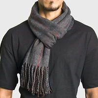 Alpine Swiss Men's Scarf Soft 80 Inch Long Warm Scarves Plaids Winter Shawl