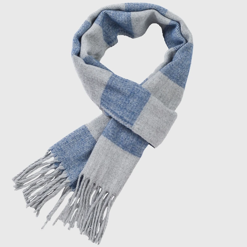 Alpine Swiss Men's Scarf Soft 80 Inch Long Warm Scarves Plaids Winter Shawl