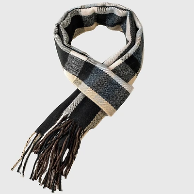 Alpine Swiss Men's Scarf Soft 80 Inch Long Warm Scarves Plaids Winter Shawl