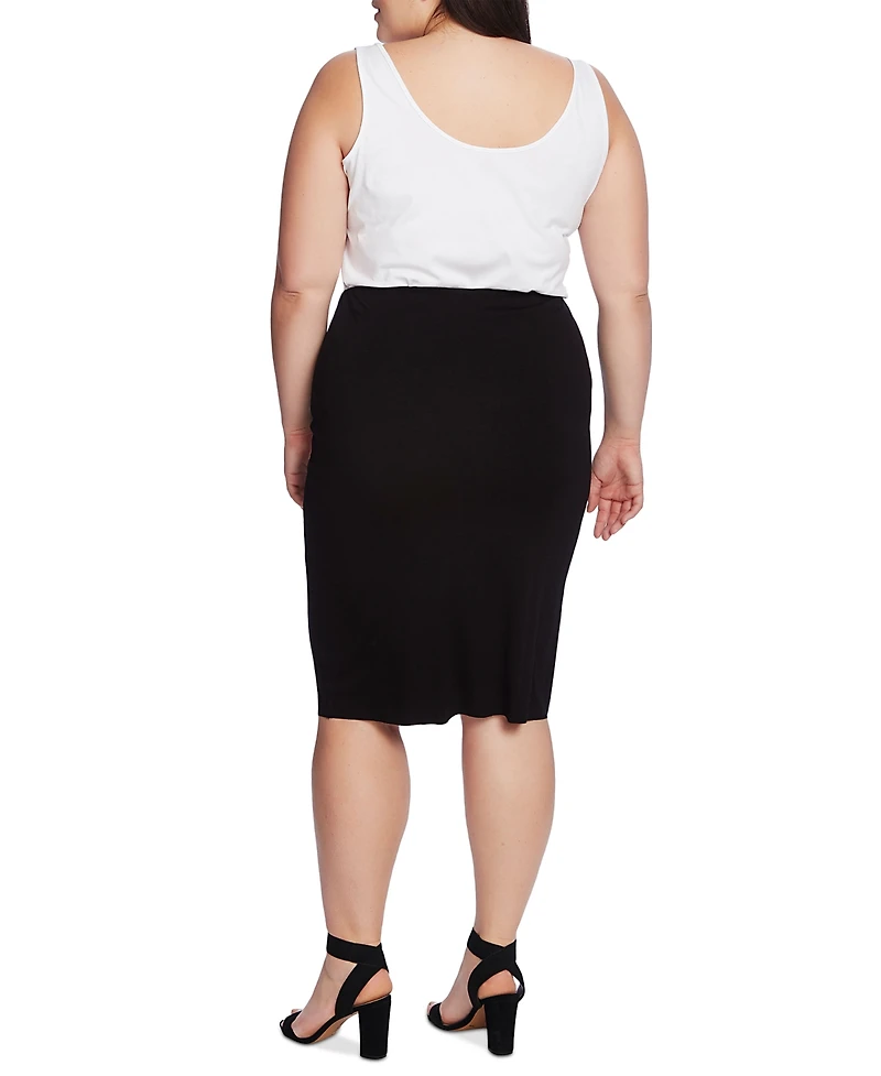 Vince Camuto Plus Size Pull-On Midi Tube Skirt