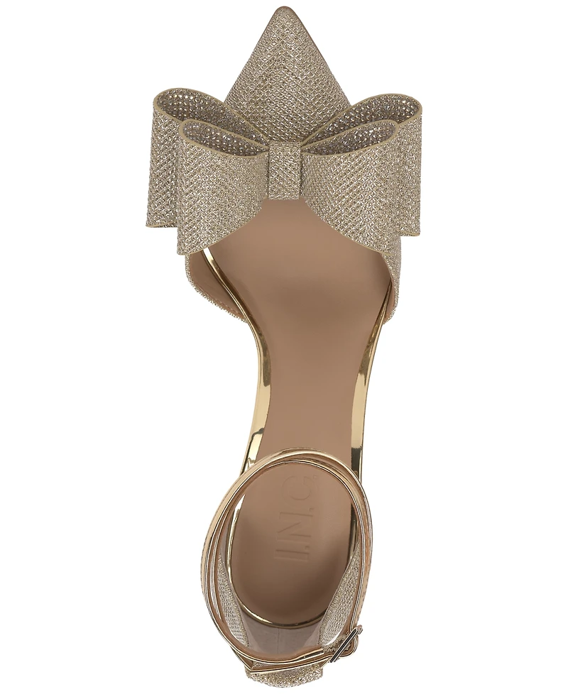 I.n.c. International Concepts Women's Saori Bow Ankle-Strap Pumps, Created for Macy's