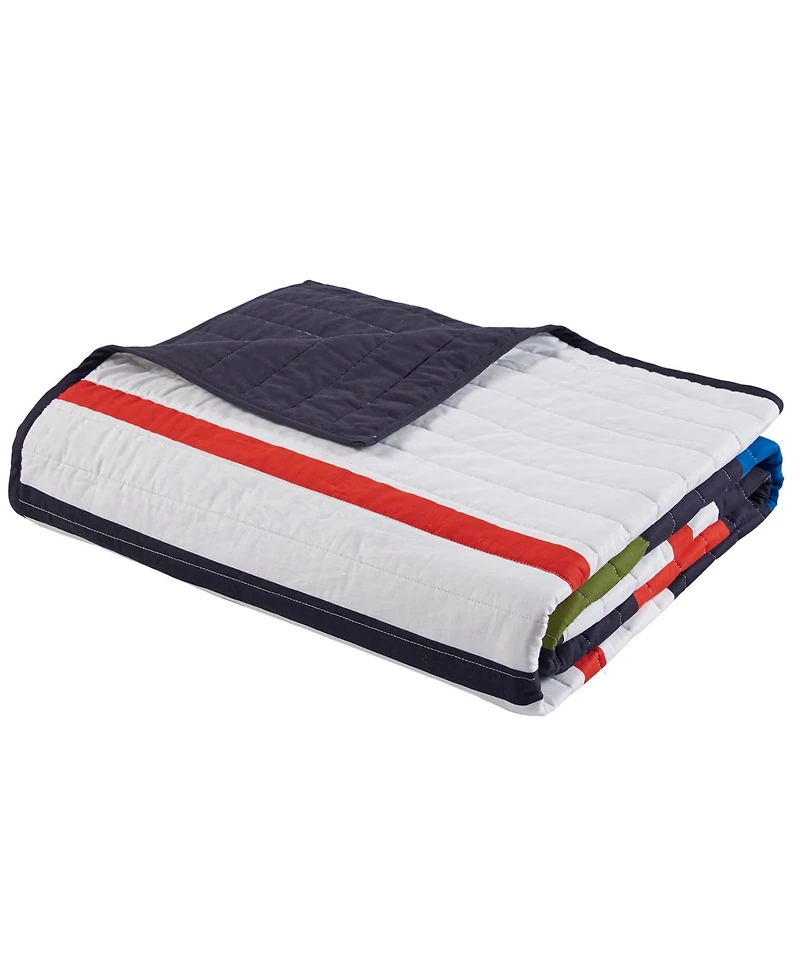 Intelligent Design Morris Stripe Printed 2 Piece Quilt Set, Twin