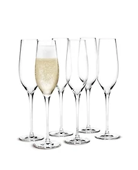 Holmegaard Cabernet Champagne Glasses, Set of 6