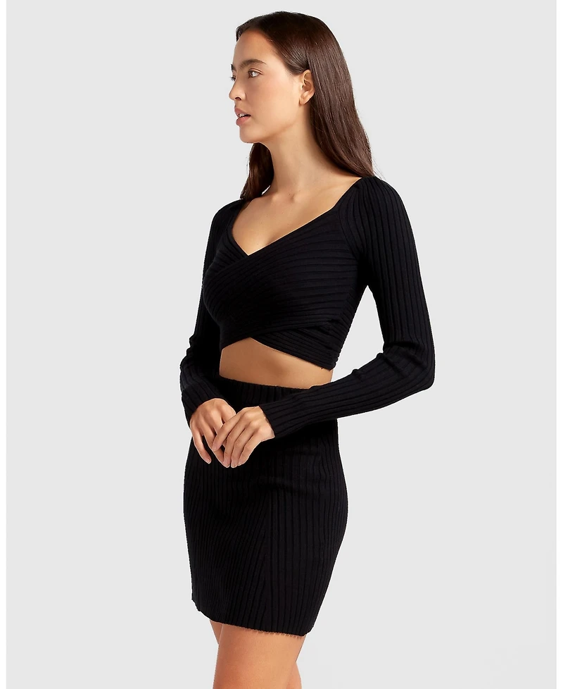 Belle & Bloom Women's C'est Knit Mini Skirt