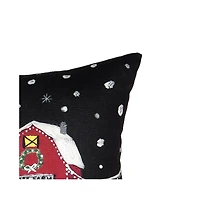 C&F Home 18" X 18" "Christmas Memories Last a Lifetime" Sentiment Red Barn Christmas Scene Indoor/Outdoor Decoration Christmas Throw Pillow