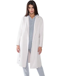 Jennie Liu Women's Cashmere Wool Double Face Overcoat with Belt