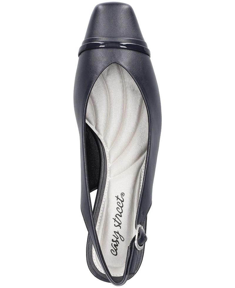 Easy Street Women's Sayo Buckle Slingback Pumps