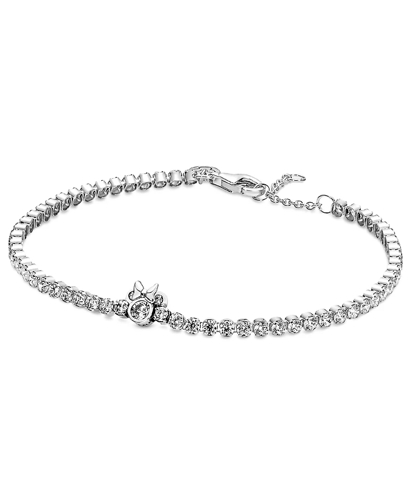 Pandora Cubic Zirconia Disney Minnie Mouse Tennis Bracelet